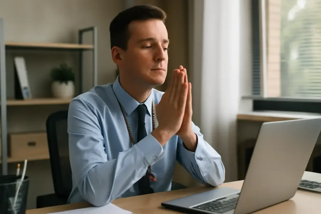 Spiritualità e lavoro: il modo pratico per portare la fede nell’ufficio senza risultare invadente